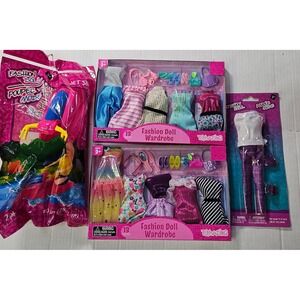 Toymazing Fashion Doll Wardrobe Clothes Accessories Bundle with Jet Ski 4pc Set